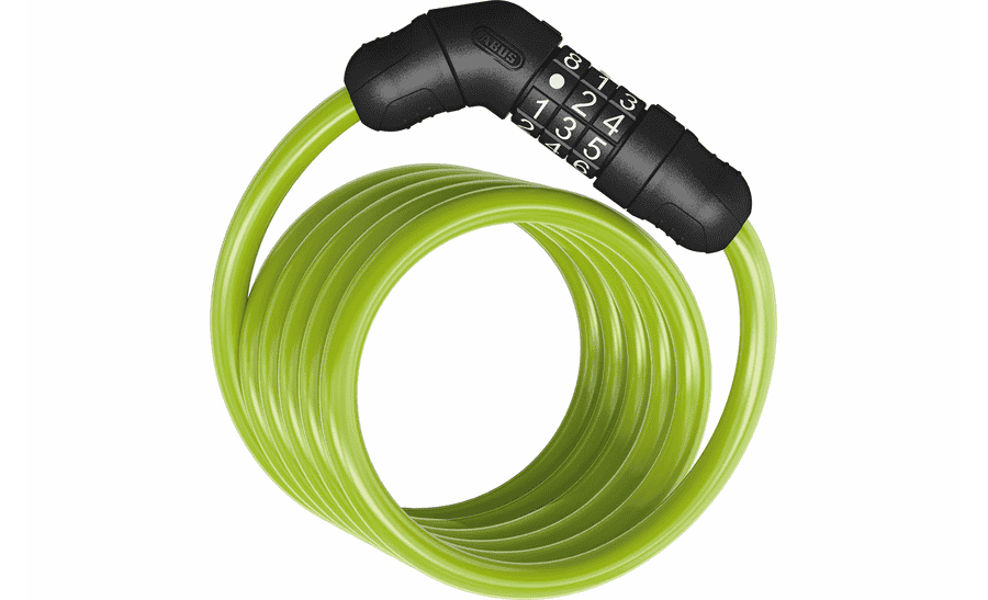 Abus Spiralkabelschloss Zahlencode Star 4508C/150 - green