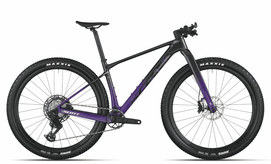 Scott Scale Gravel 10 - 28 Zoll 12K-AXS Diamant - carbon black indigo purple