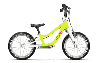 Woom GO 1+ (Gen. H) - 14 Zoll Laufrad - Neon Lime