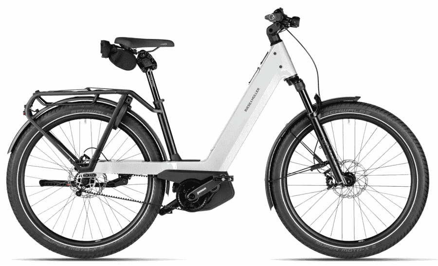 Riese & Müller Nevo5 pinion - 27,5 Zoll 800Wh Pinion E1.12 Wave - pure white