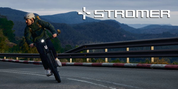 Radfahrer auf einem Stromer-Bike