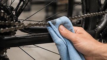 Fahrradkette reinigen: Trocknen lassen
