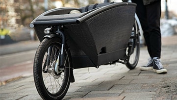 Ausschnitt eines Cargobikes