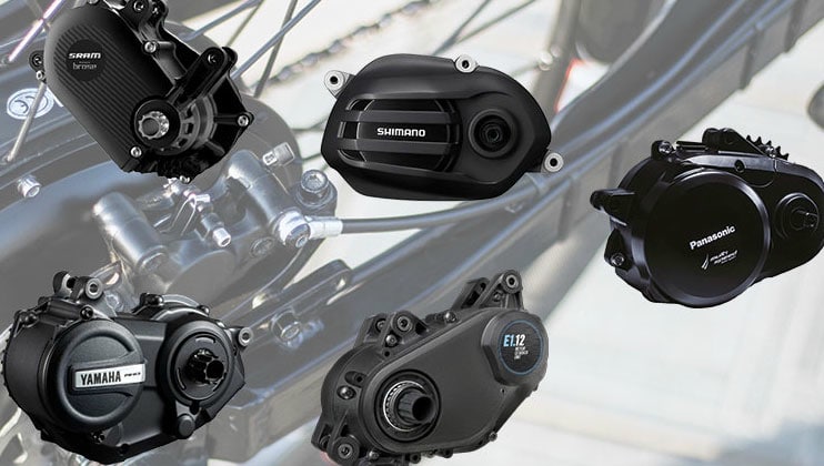 Verschiedene E-Bike Motoren