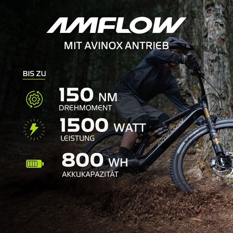 AMFLOW Bike mit Avinox-Antrieb